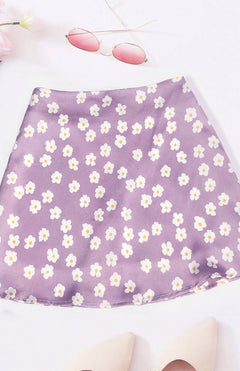 Flirty Floral High Waist Skirt: Sexy Sophistication