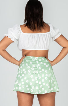 Flirty Floral High Waist Skirt: Sexy Sophistication