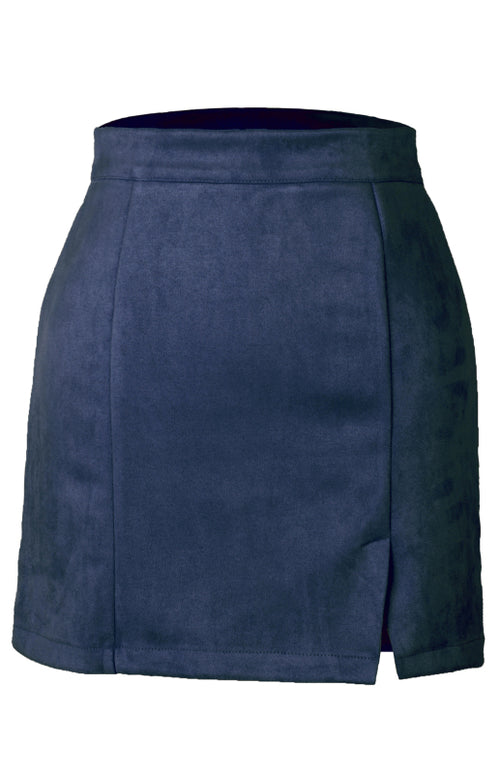 Chic Suede A-Line Half Skirt: Your Style Elevator!