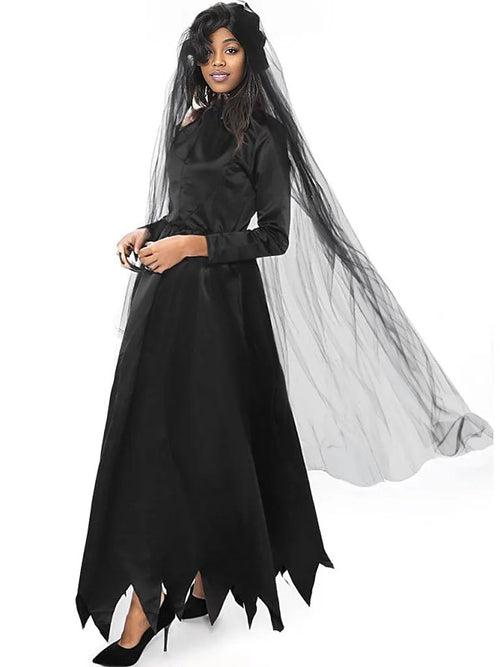 Vampire Bride Grim Reaper Costume: Mystical Elegance