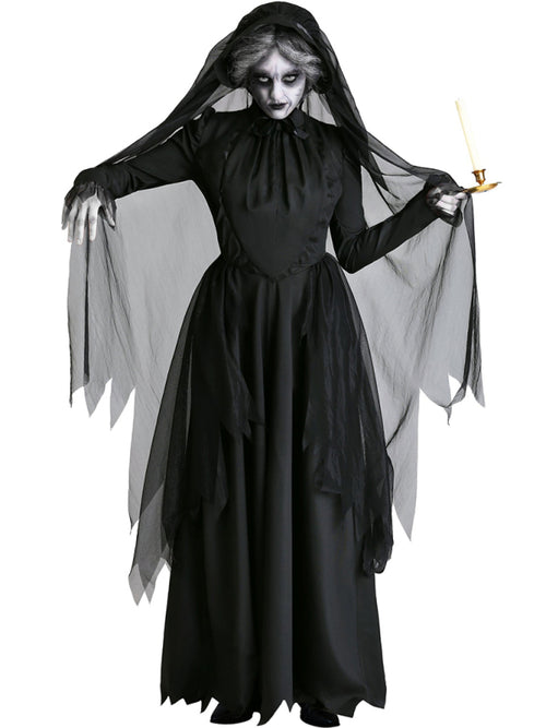 Vampire Bride Grim Reaper Costume: Mystical Elegance