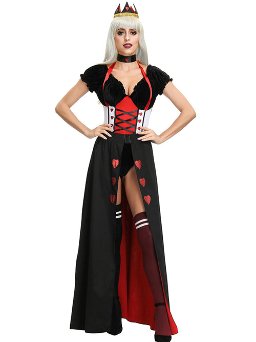 Regal Queen of Hearts Ball Gown Costume