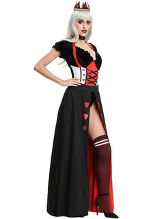 Regal Queen of Hearts Ball Gown Costume