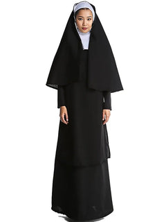 Eerie Elegance - Spooky Nun Costume 🎃