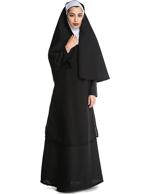 Eerie Elegance - Spooky Nun Costume 🎃