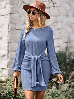 Luxurious Slimming Long Sleeve Dress for Women