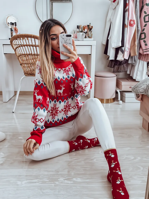 Jolly Wonderland Turtleneck Sweater