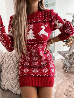 Enchanted Christmas Wrap Dress