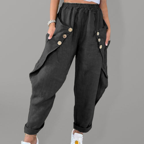 Everyday Cool Comfy Pocket Button Trousers