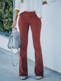 Get Stylish: High Waist Corduroy Pants 🌟