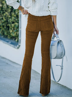 Get Stylish: High Waist Corduroy Pants 🌟