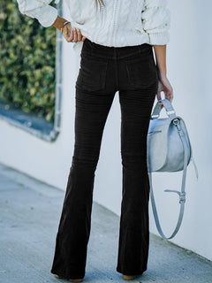 Get Stylish: High Waist Corduroy Pants 🌟