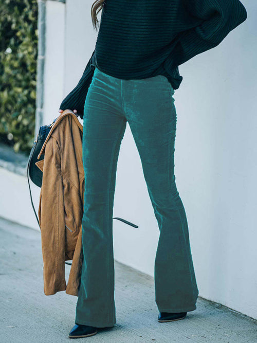 Get Stylish: High Waist Corduroy Pants 🌟