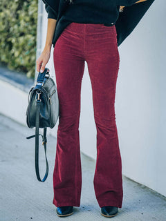 Get Stylish: High Waist Corduroy Pants 🌟