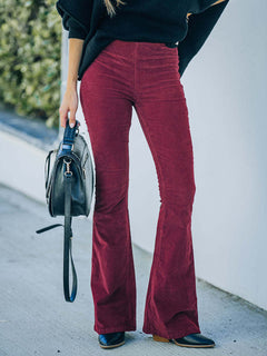 Get Stylish: High Waist Corduroy Pants 🌟