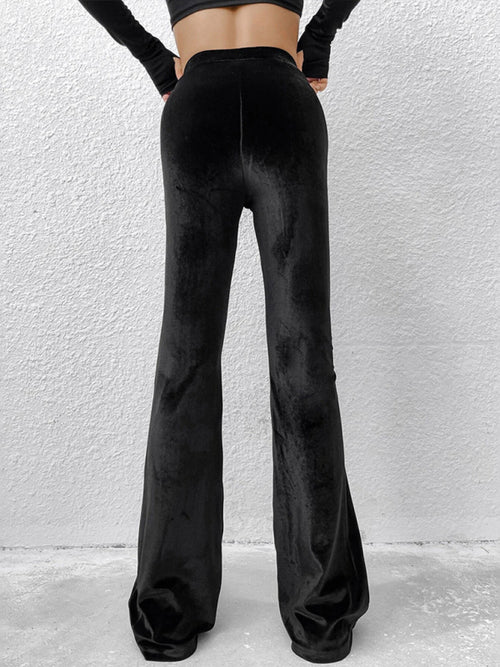 Flaunt Your Style with Velvet Flared Trousers!