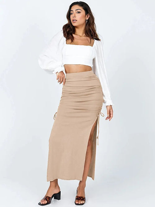 Get Stylish: Women's Hip-Hugging Knit Skirt! 🌟