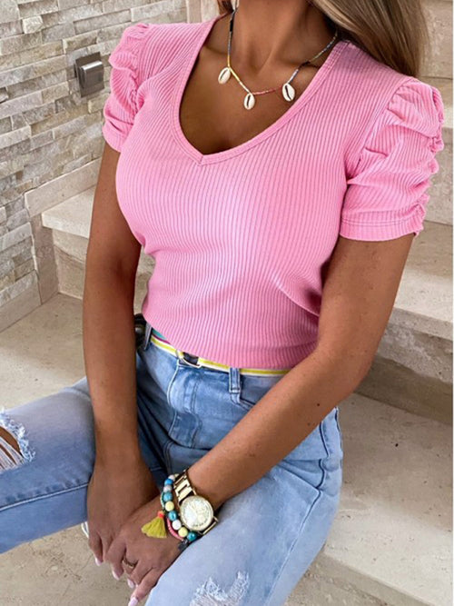 Whimsical Puff Sleeve Party Tee