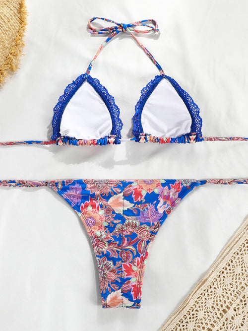 Enchanted Love Lace Bikini: Summer Romance Emblem.