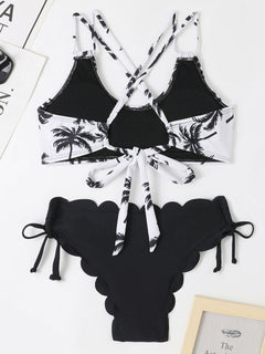 Enchanting Coconut Love: Elegant Bikini