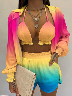 Floral Summer Suit Set: Three-Piece Chic Staple