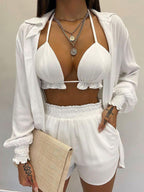 Floral Summer Suit Set: Three-Piece Chic Staple