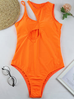 Multicolor One-Shoulder Swimwear for Effortless Beach Glam