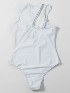 Multicolor One-Shoulder Swimwear for Effortless Beach Glam