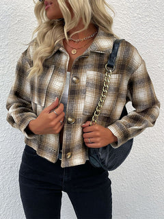 Chic Plaid Wrap Jacket for Winter Adventures