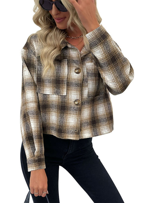 Chic Plaid Wrap Jacket for Winter Adventures