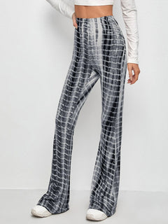 Chic Printed Flared Trousers for Effortless Style