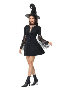 Horror Nun Vampire Witch Costume with Hat