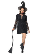 Horror Nun Vampire Witch Costume with Hat