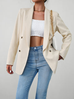 Chic Double-Breasted Jacket for Elegant Adventures