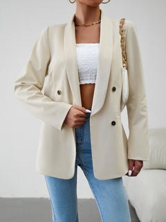 Chic Double-Breasted Jacket for Elegant Adventures