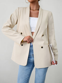 Chic Double-Breasted Jacket for Elegant Adventures