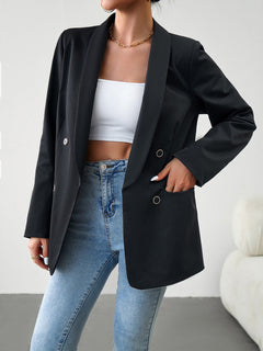 Chic Double-Breasted Jacket for Elegant Adventures