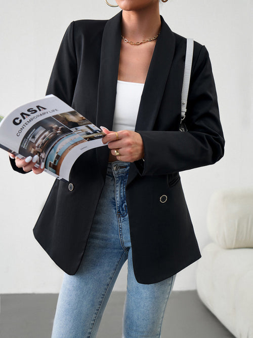 Chic Double-Breasted Jacket for Elegant Adventures