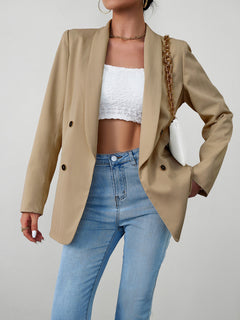 Chic Double-Breasted Jacket for Elegant Adventures