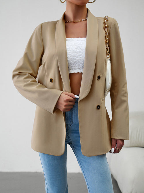 Chic Double-Breasted Jacket for Elegant Adventures