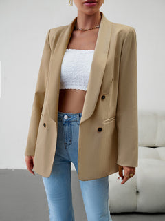 Chic Double-Breasted Jacket for Elegant Adventures