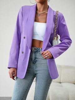 Chic Double-Breasted Jacket for Elegant Adventures