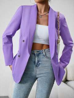 Chic Double-Breasted Jacket for Elegant Adventures