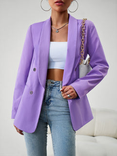 Chic Double-Breasted Jacket for Elegant Adventures