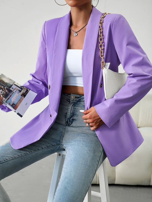 Chic Double-Breasted Jacket for Elegant Adventures