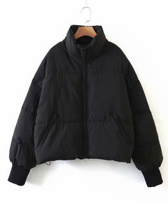 Charming Stand Collar Puffer Coat for Every Adventure