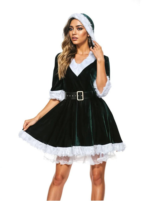 Enchanting Winter Wonderland Hooded Dress