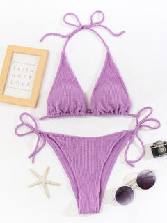 Twilight Elegance Bikini: Embrace Sunset Whisper.