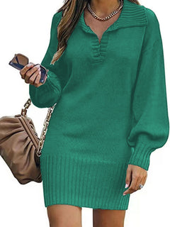 Luxurious Women's Sweater Skirt Set