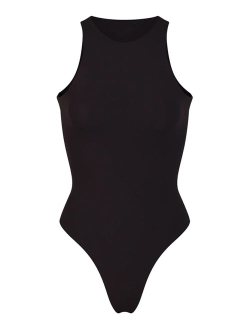 Luxurious Blend: Classic Sleeveless Bodysuit